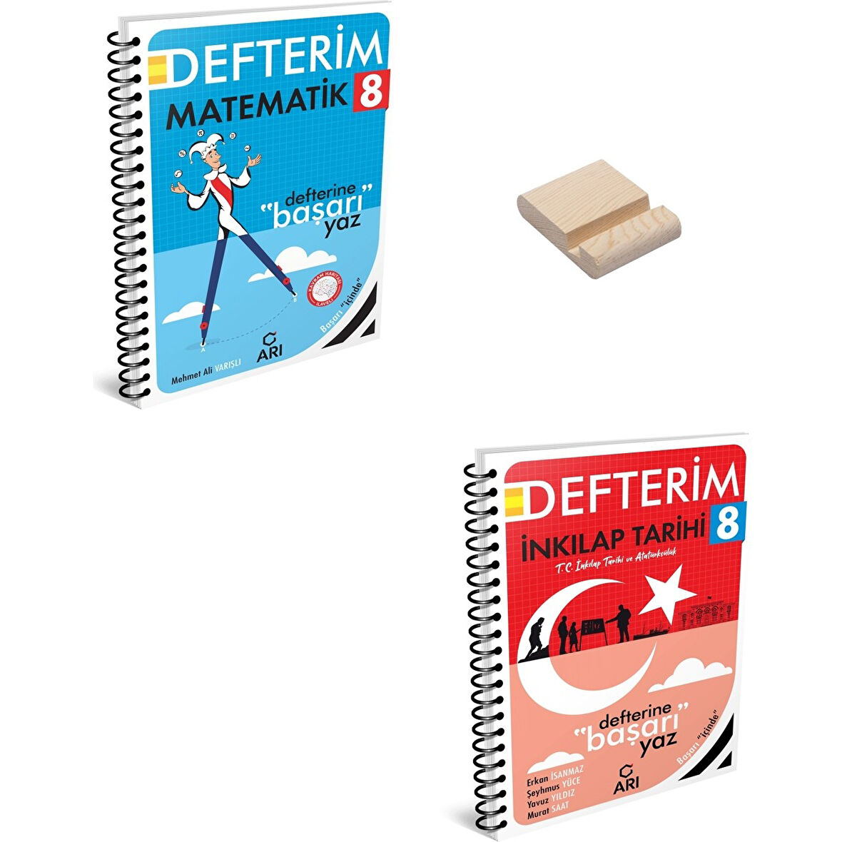 Lgs 8. Sınıf Defterim Matematik ve Inkılap Tarihi + Telefon Standı
