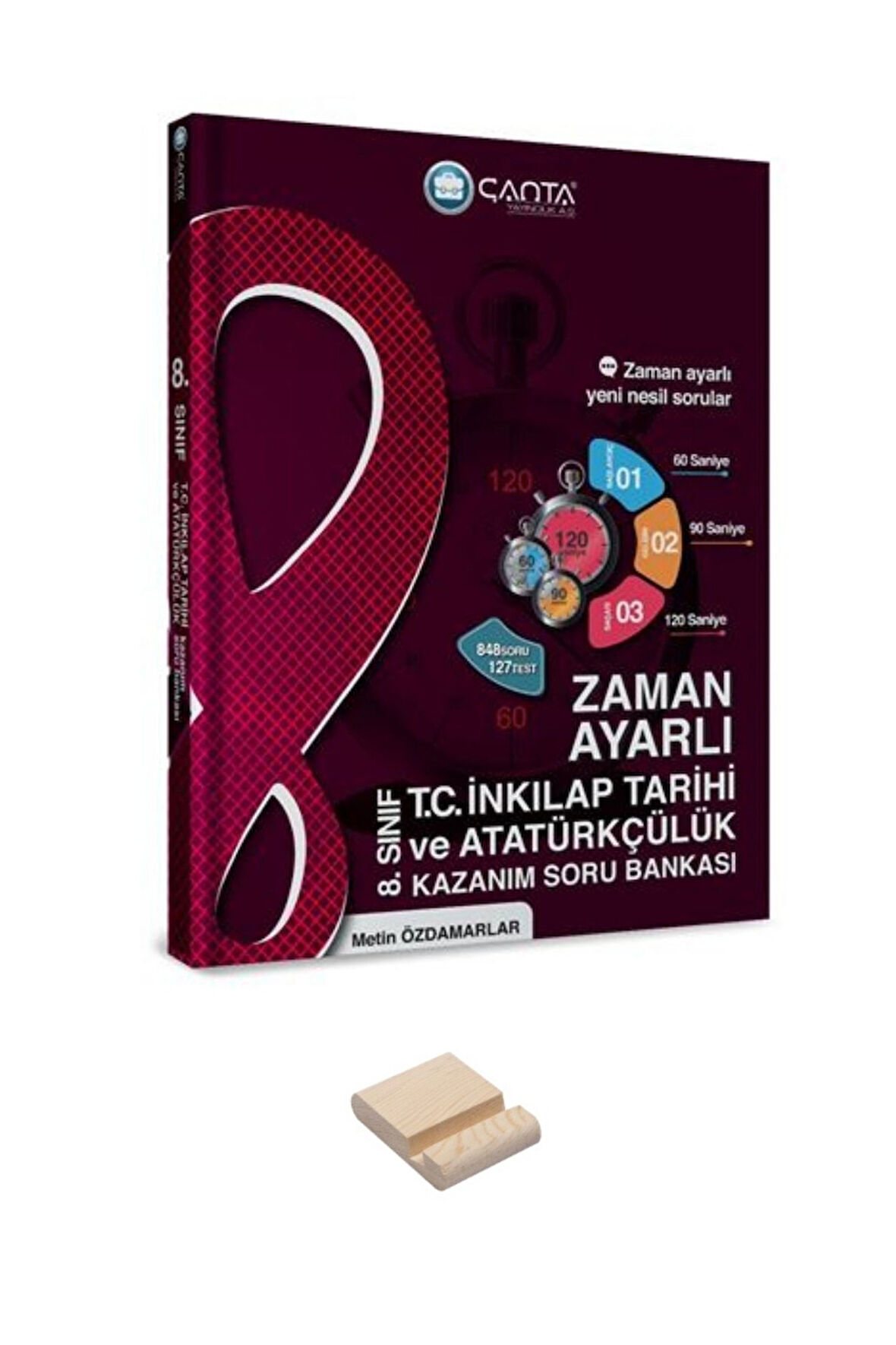 LGS 8. Sınıf İnkılap Tarihi Zaman Ayarlı Kazanım Soru Bankası ve Telefon Tutucu