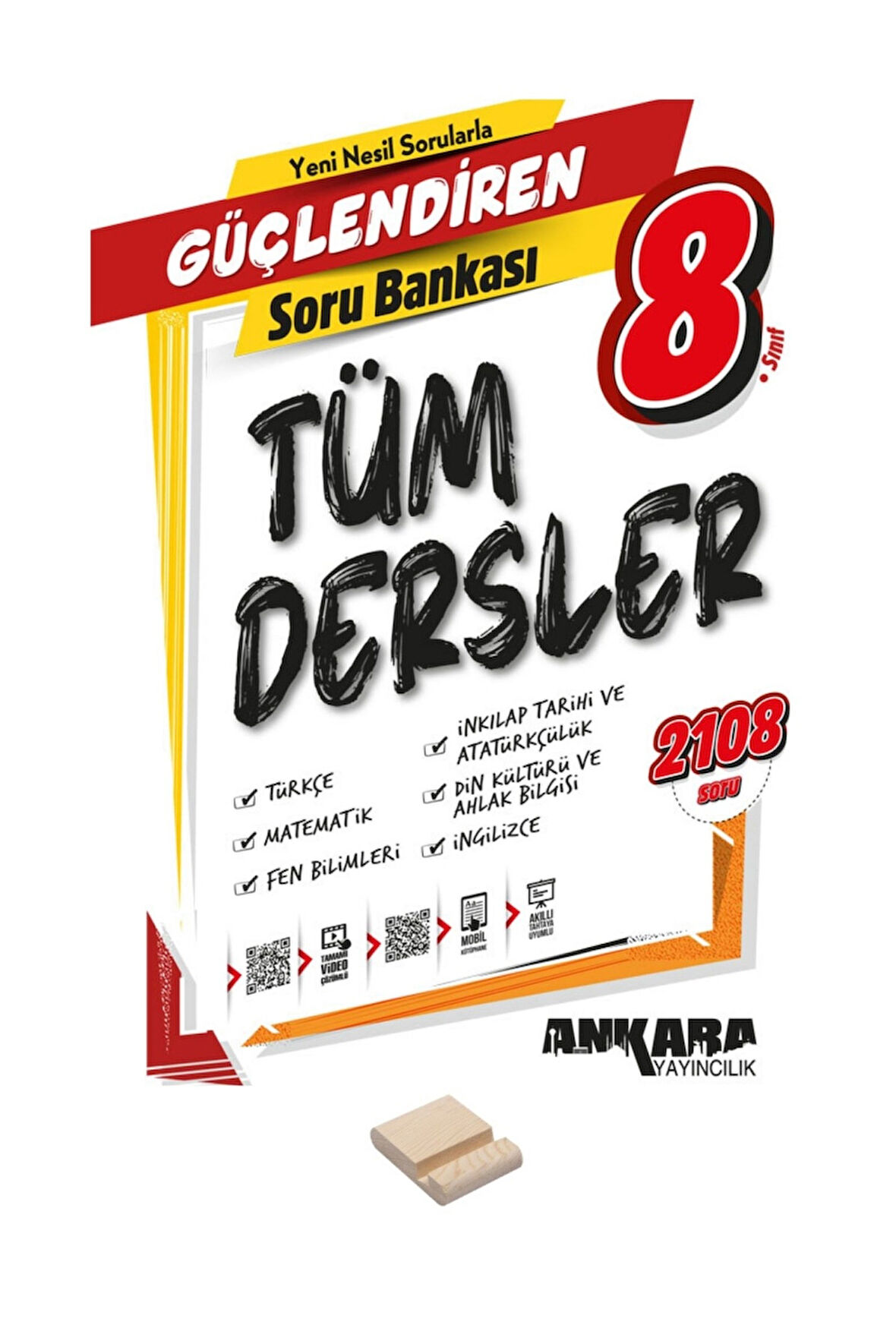 LGS 8. Sınıf Kazandıran Tüm Dersler Soru Bankası ve Telefon Tutucu