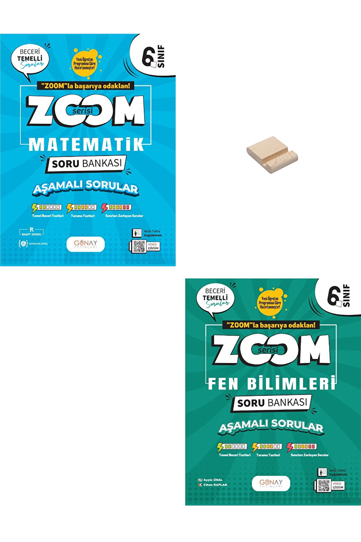 6. Sınıf Zoom Matematik ve Fen Bilimleri Soru Bankası + Telefon Standı