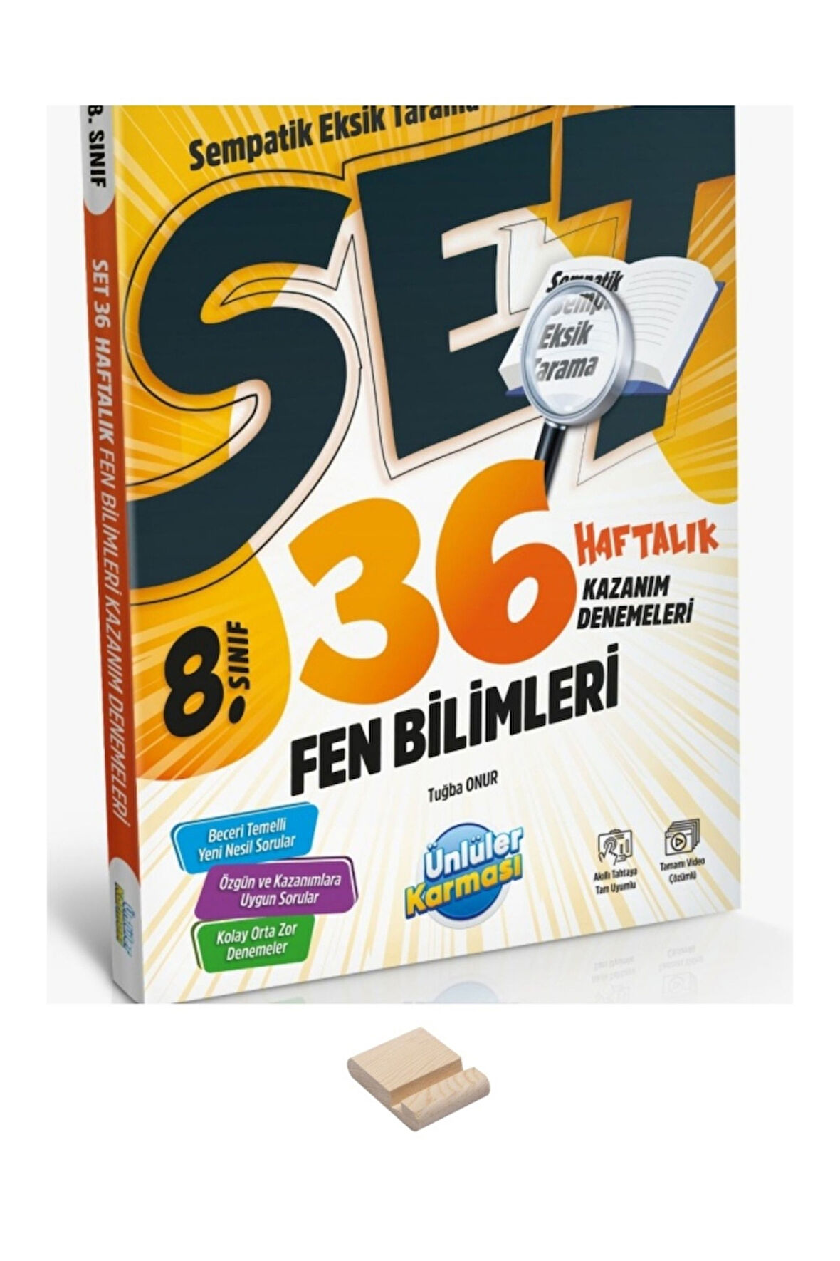 LGS 8. Sınıf Fen Bilimleri 36 Haftalık Denemeler ve Telefon Standı
