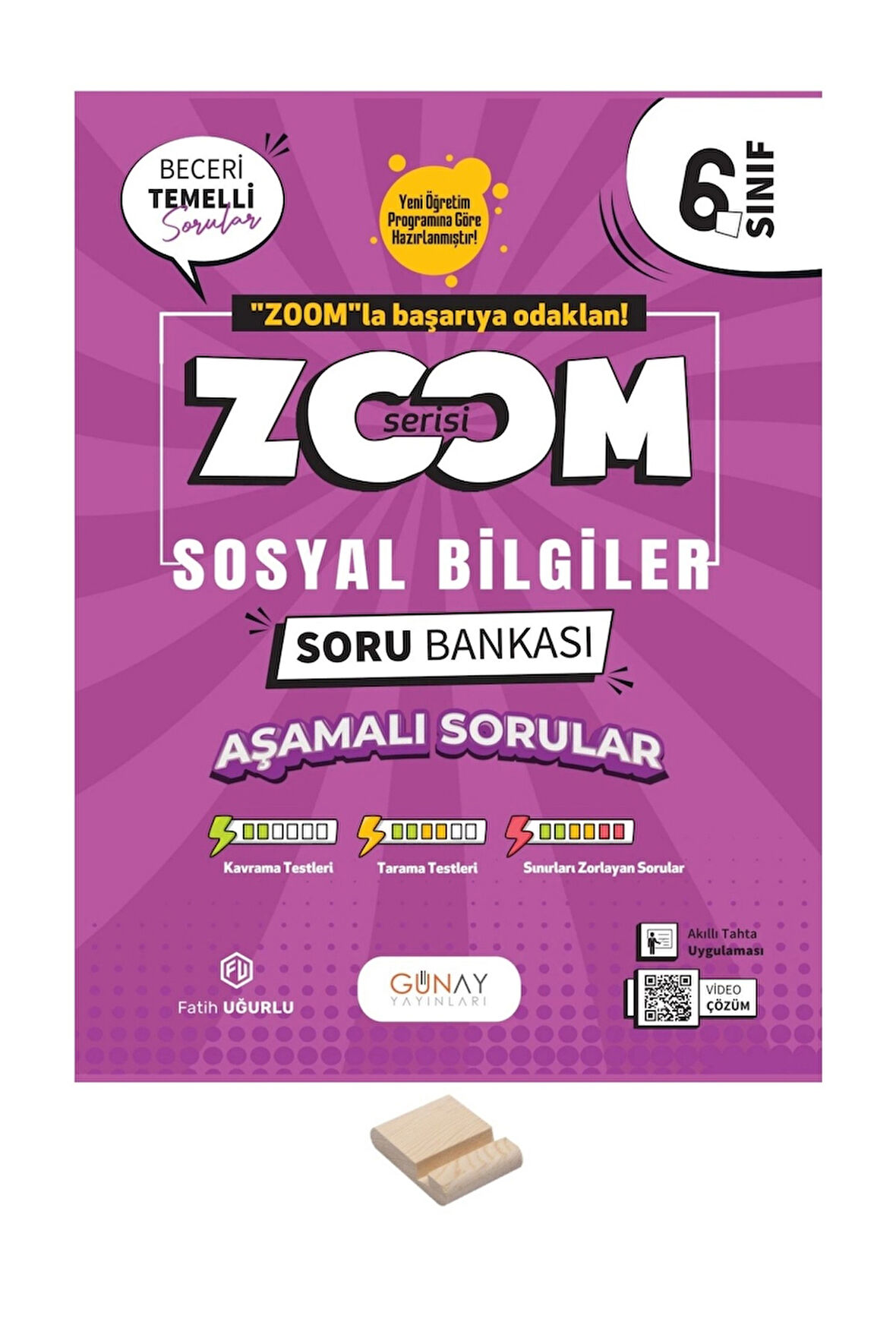 6. Sınıf Zoom Serisi Sosyal Bilgiler Soru Bankası + Telefon Standı