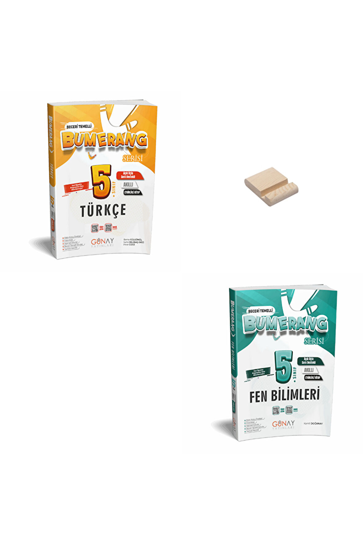 5. Sınıf Bumerang Türkçe ve Fen Etkinlikli Kitap + Telefon Standı