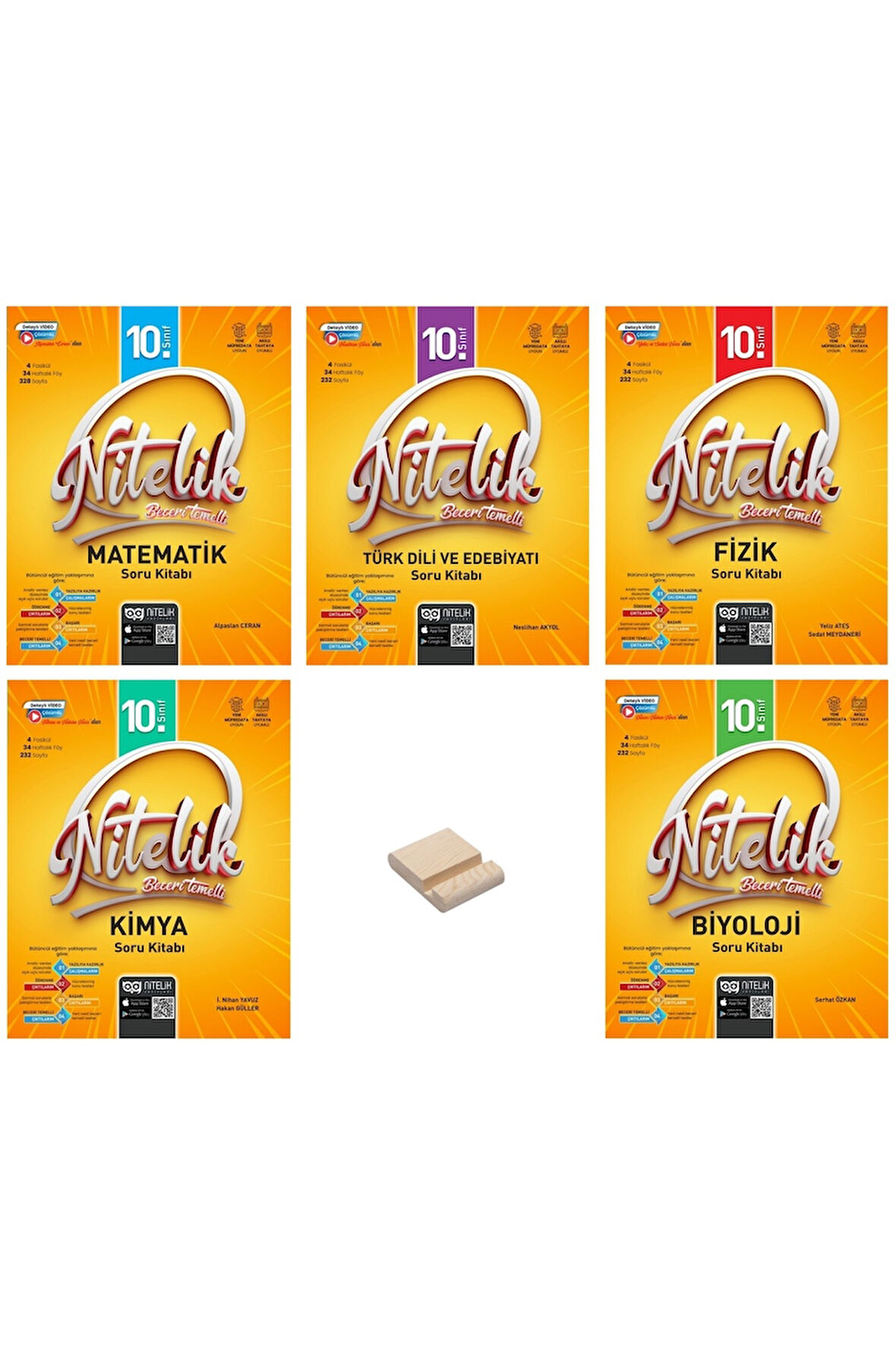 10. Sınıf Beceri Temelli Matematik Edebiyat Fizik Kimya ve Biyoloji Soru Bankası 5li Set