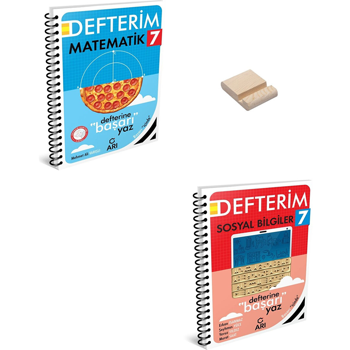 7. Sınıf Defterim Matematik ve Sosyal Bilgiler + Telefon Standı