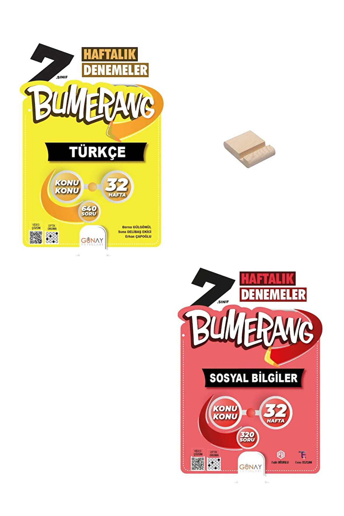 7. Sınıf Bumerang Türkçe ve Sosyal Bilgiler Haftalık Denemeleri + Telefon Standı