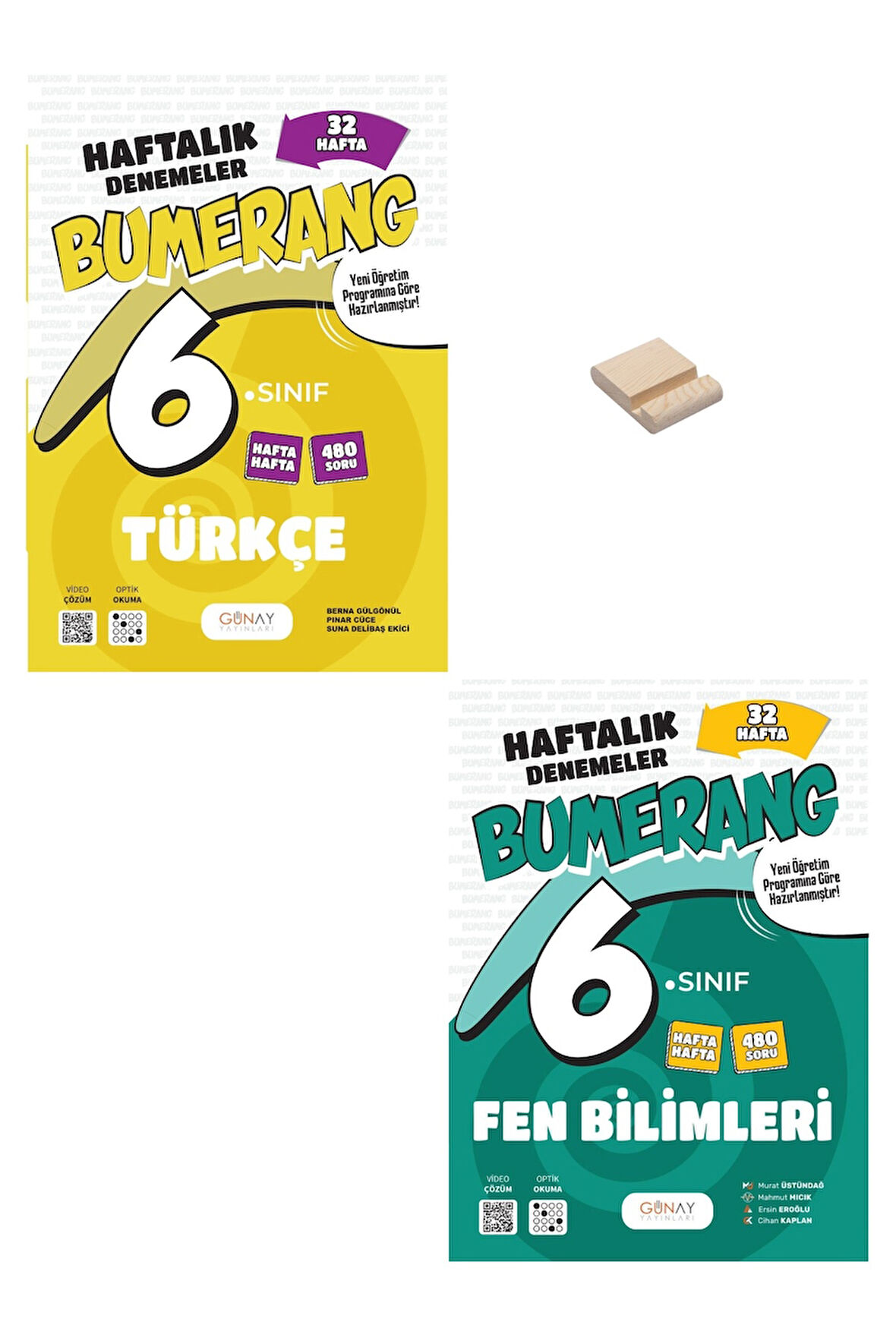 6. Sınıf Bumerang Türkçe ve Fen Bilimleri 32 Haftalık Denemeleri + Telefon Standı