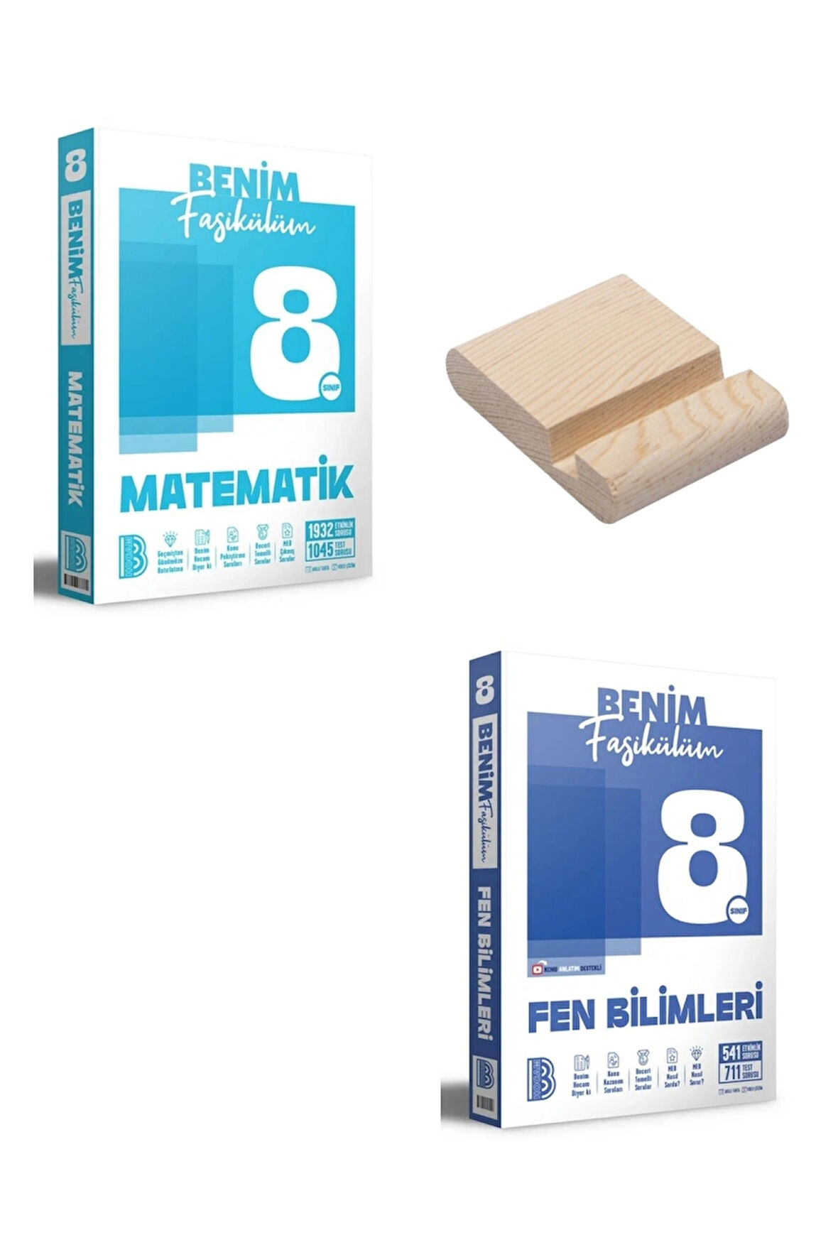 LGS 8. Sınıf Matematik ve Fen Bilimleri Benim Fasikülüm + Telefon Standı