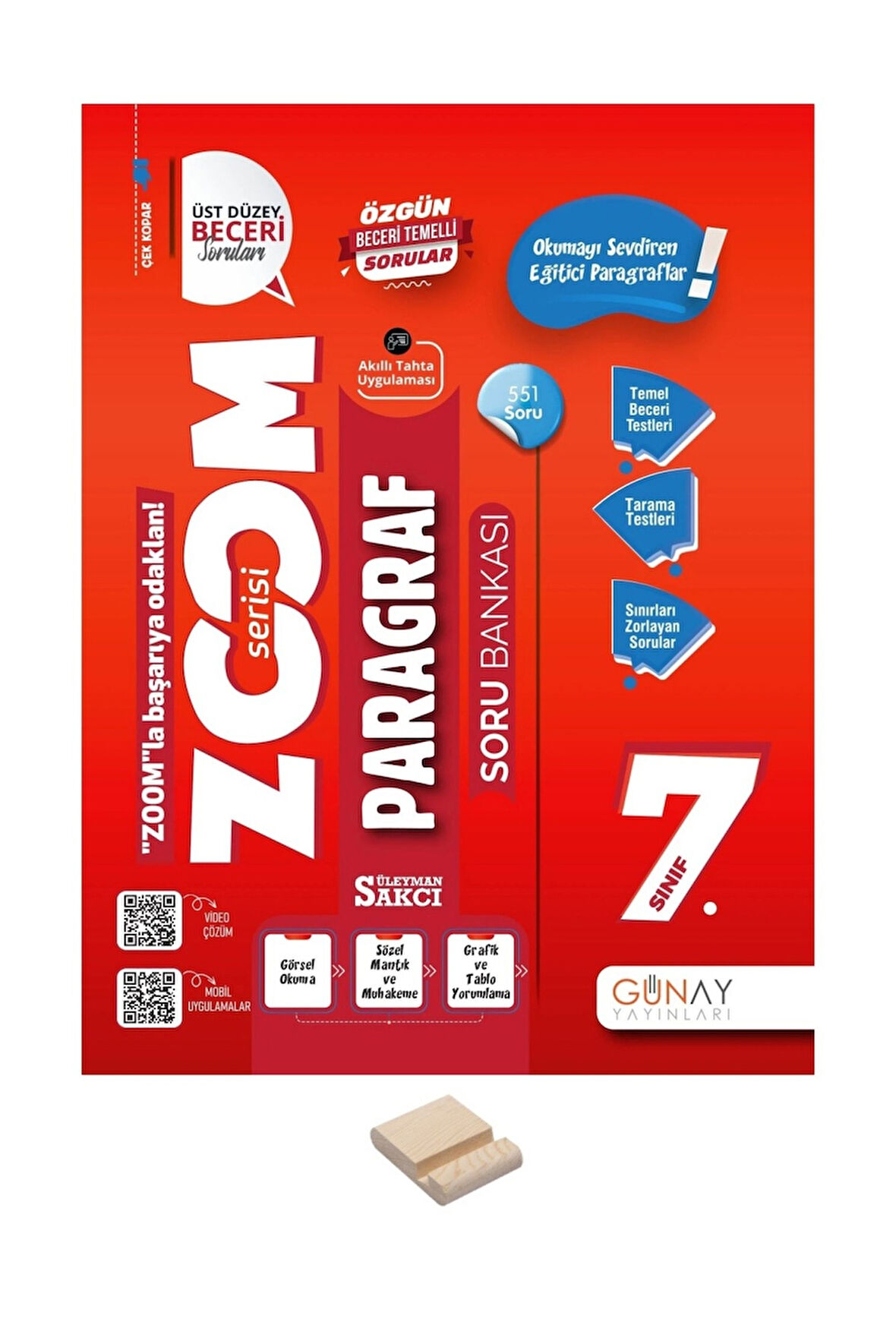 7. Sınıf Zoom Serisi Paragraf Soru Bankası+ Telefon Standı