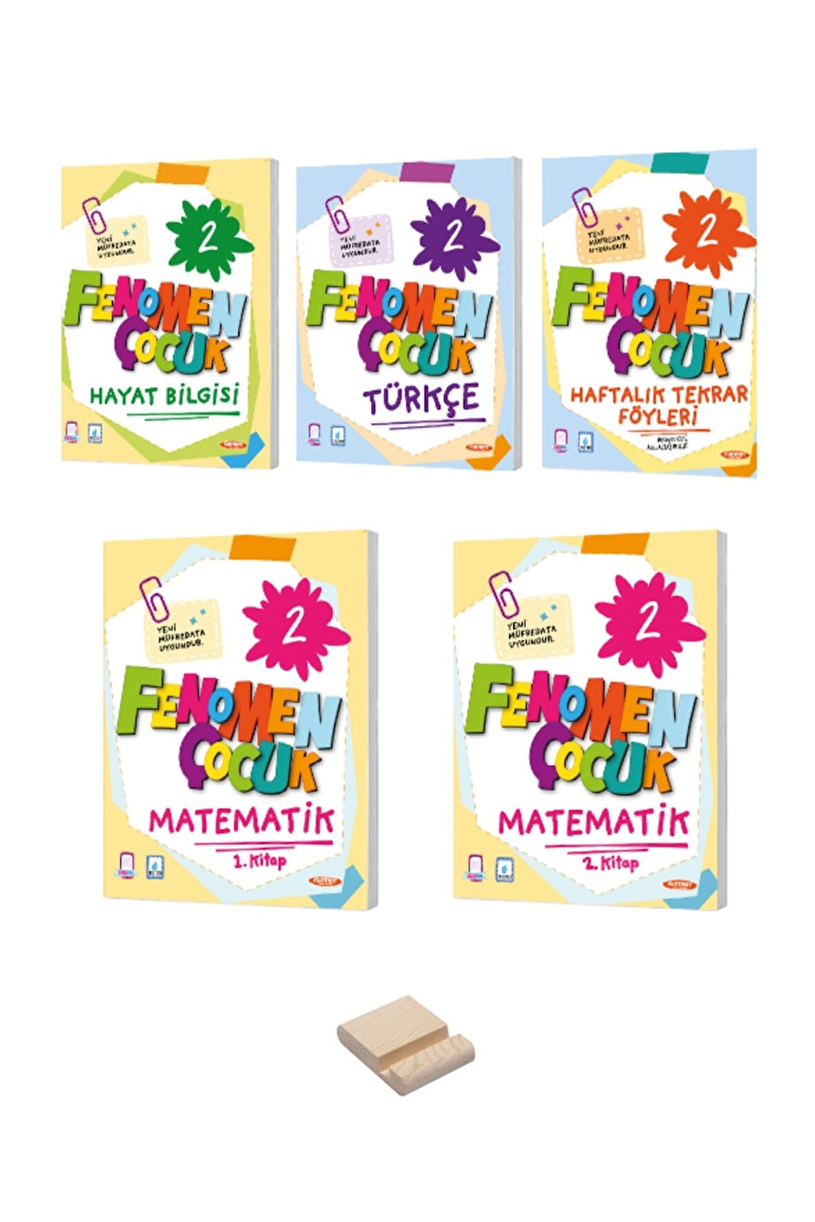 2. Sınıf Matematik 1-2 Türkçe Hayat Bilgisi ve Tekrar Föyleri 5li Set