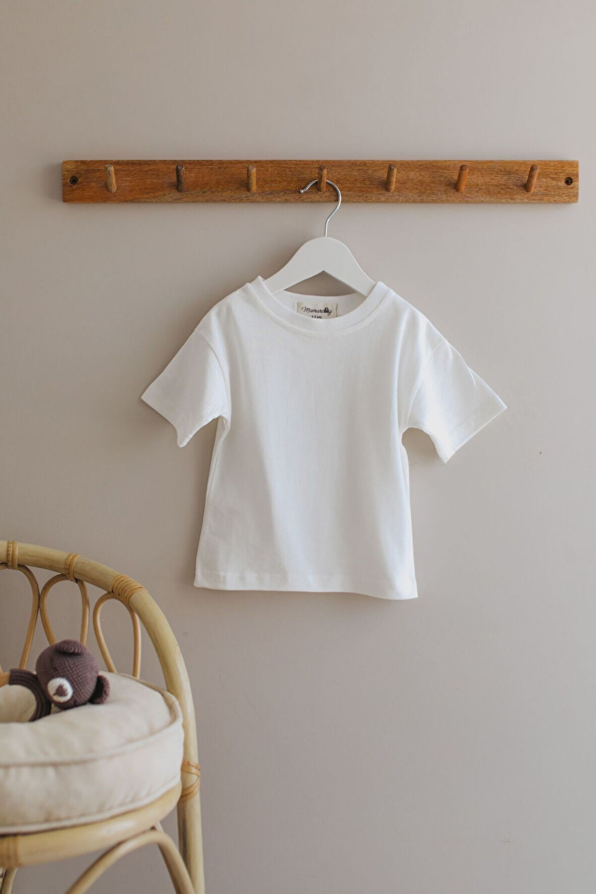 Organik Pamuk Basic Bebek Çocuk Tshirt