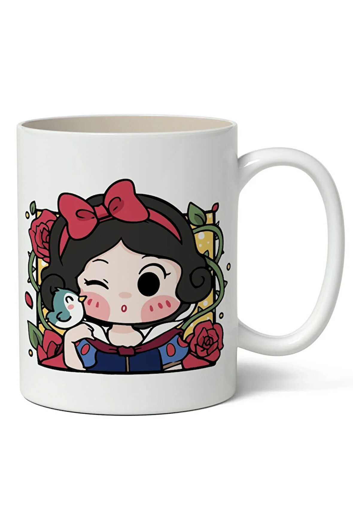 Pamuk Prenses Baskılı Kişiye Özel Kupa Bardak - Sevgiliye Arkadaşa Hediye