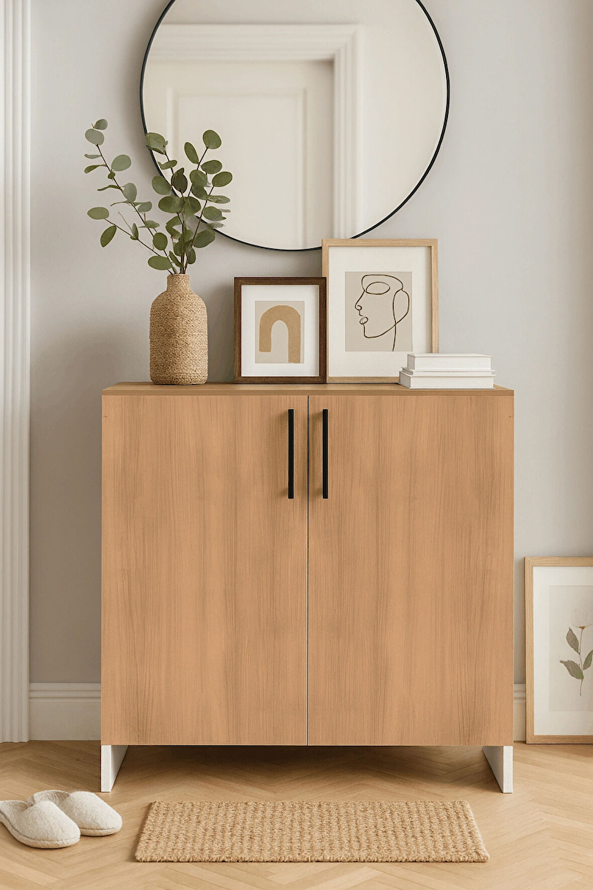 Modern Ahşap Ayakkabılık