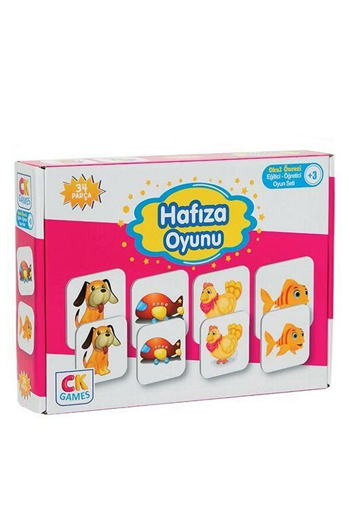 Eğitici Oyun Seti Hafıza Oyunu 34 Parça Puzzle