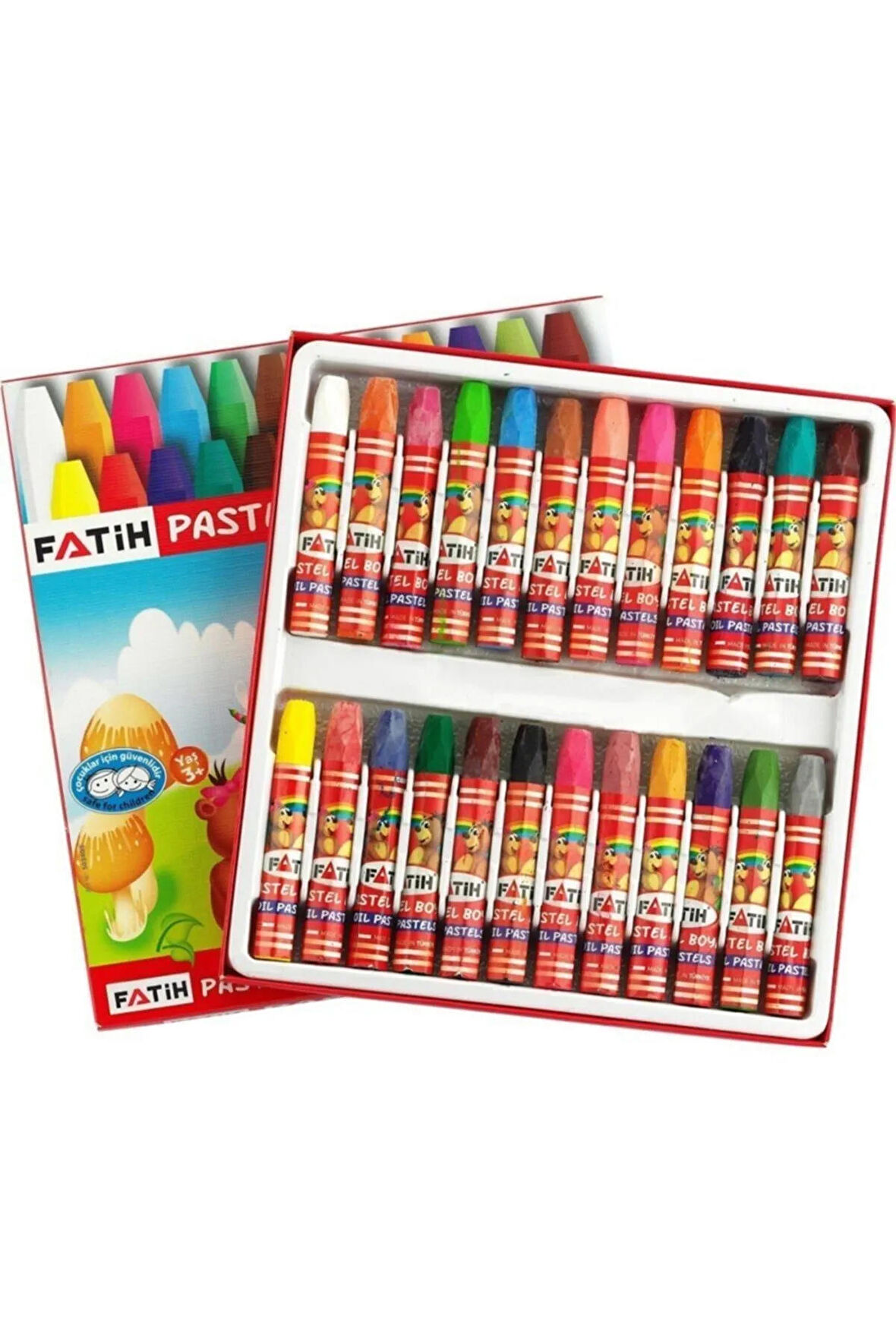 Fatih Pastel Boya 24 Renk King Size Kutulu