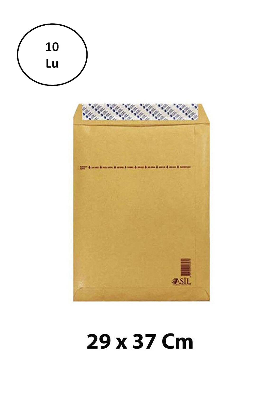 Asil Doğan As-9107 Hava Kabarcıklı Zarf 8/H 29 x 37 Cm 95 Gram 10'lu