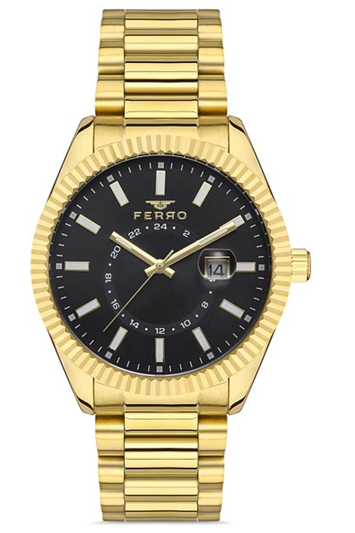 Erkek Premium Kol Saati Çelik Kasa Çelik Kordon Takvimli Fonksiyon Paslanmaz Çelik Model