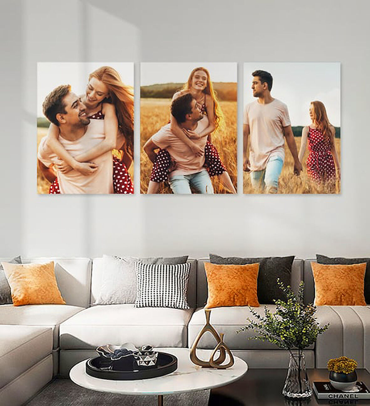 Kişiye Özel Fotoğraflı 3’lü MDF Tablo Seti (20x28 cm)