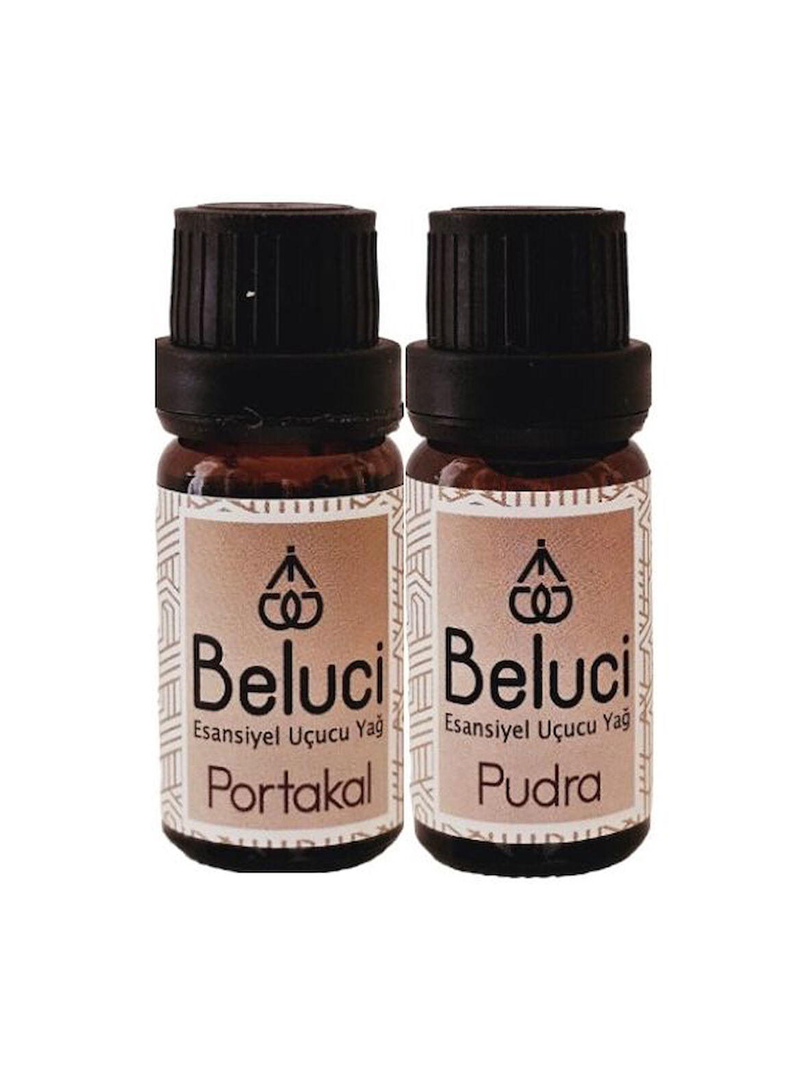 Portakal + Pudra (Oda Kokusu Aroma Terapi Buhurdanlık/Difüzör Yağı) Set 2 Adet x 10 ml