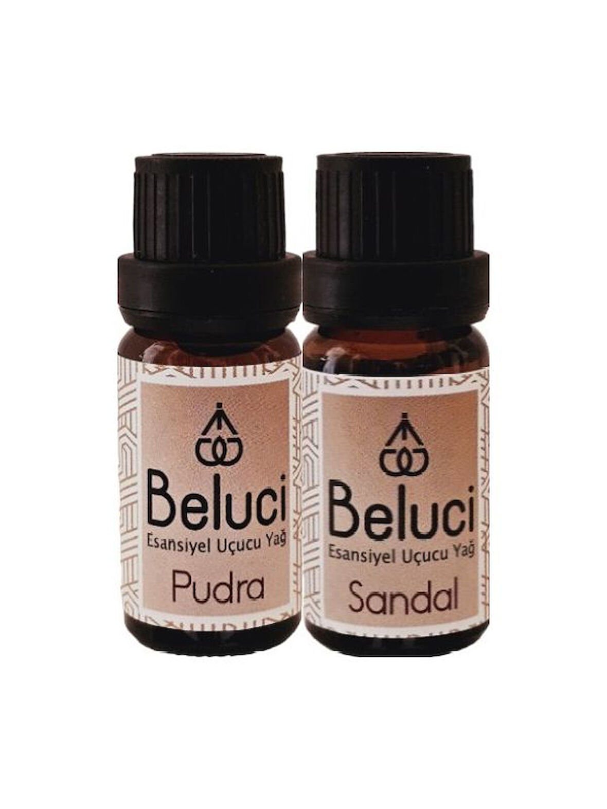 Pudra + Sandal Ağacı (Oda Kokusu Aroma Terapi Buhurdanlık/Difüzör Yağı) Set 2 Adet x 10 ml