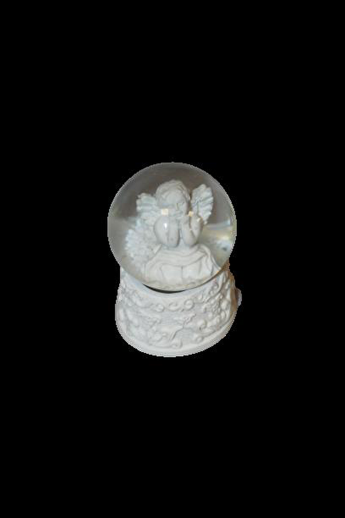 KAR KÜRESİ MELEK FİGÜRÜ IŞIKLI 7CM X 5CM