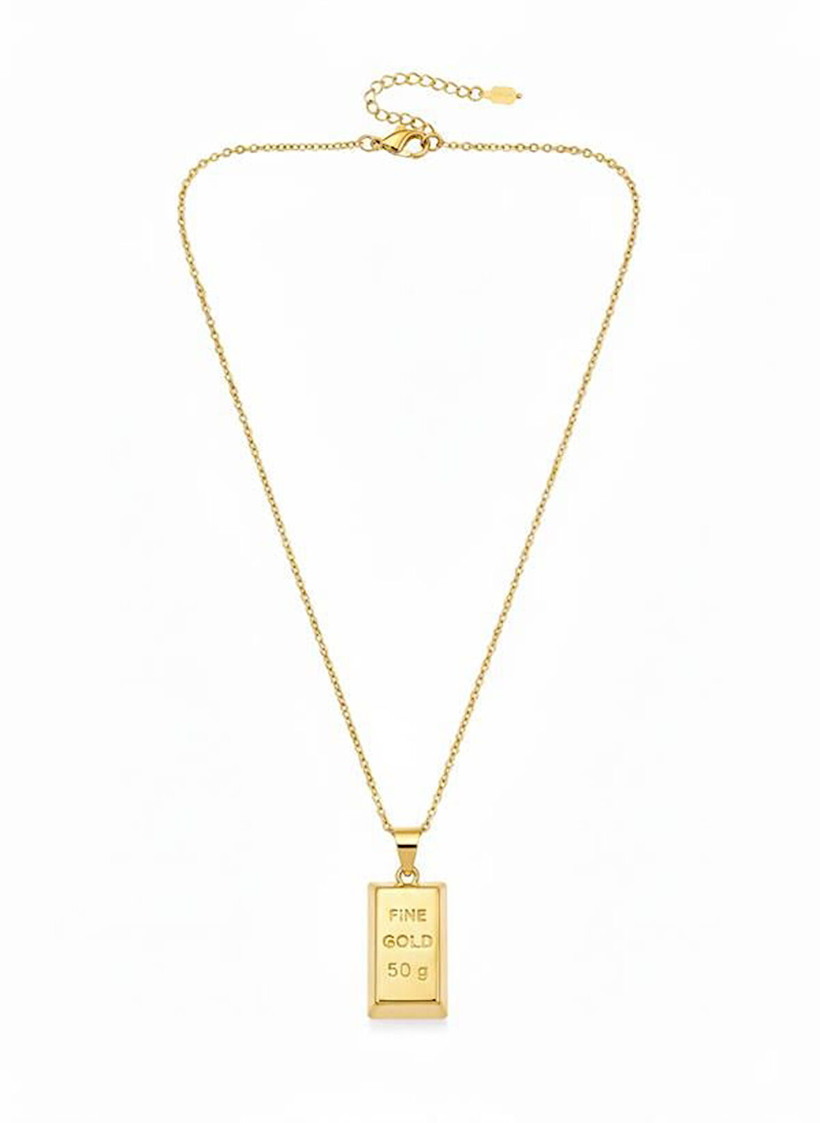 Külçe Altın Kolye - Küçük Boy - Altın