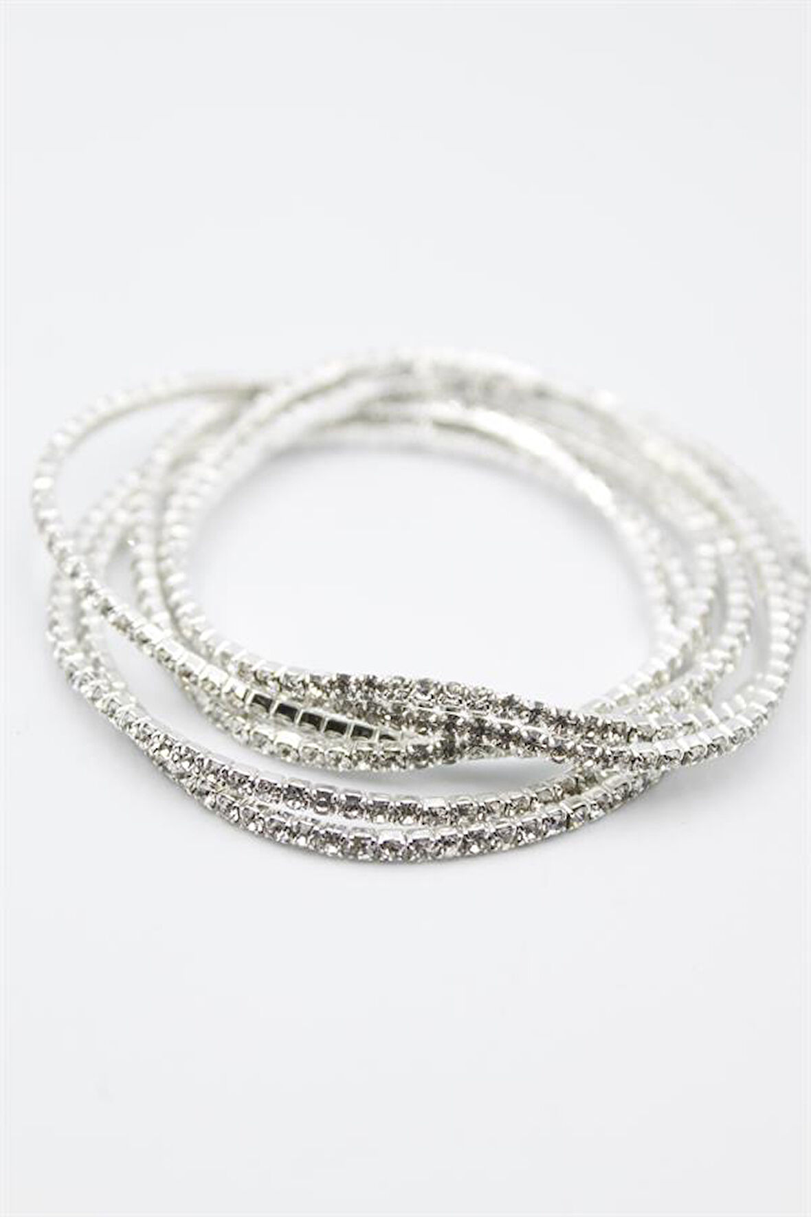 6'lı Lastikli Bileklik - Gümüş