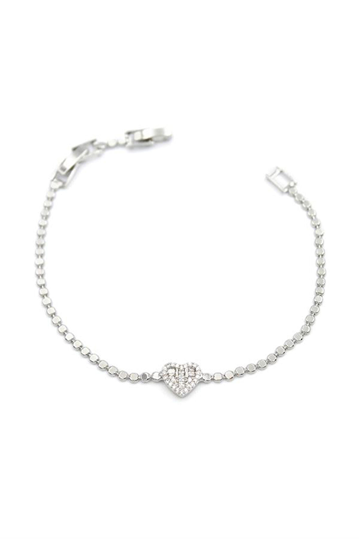 Kalp Bileklik - Gümüş