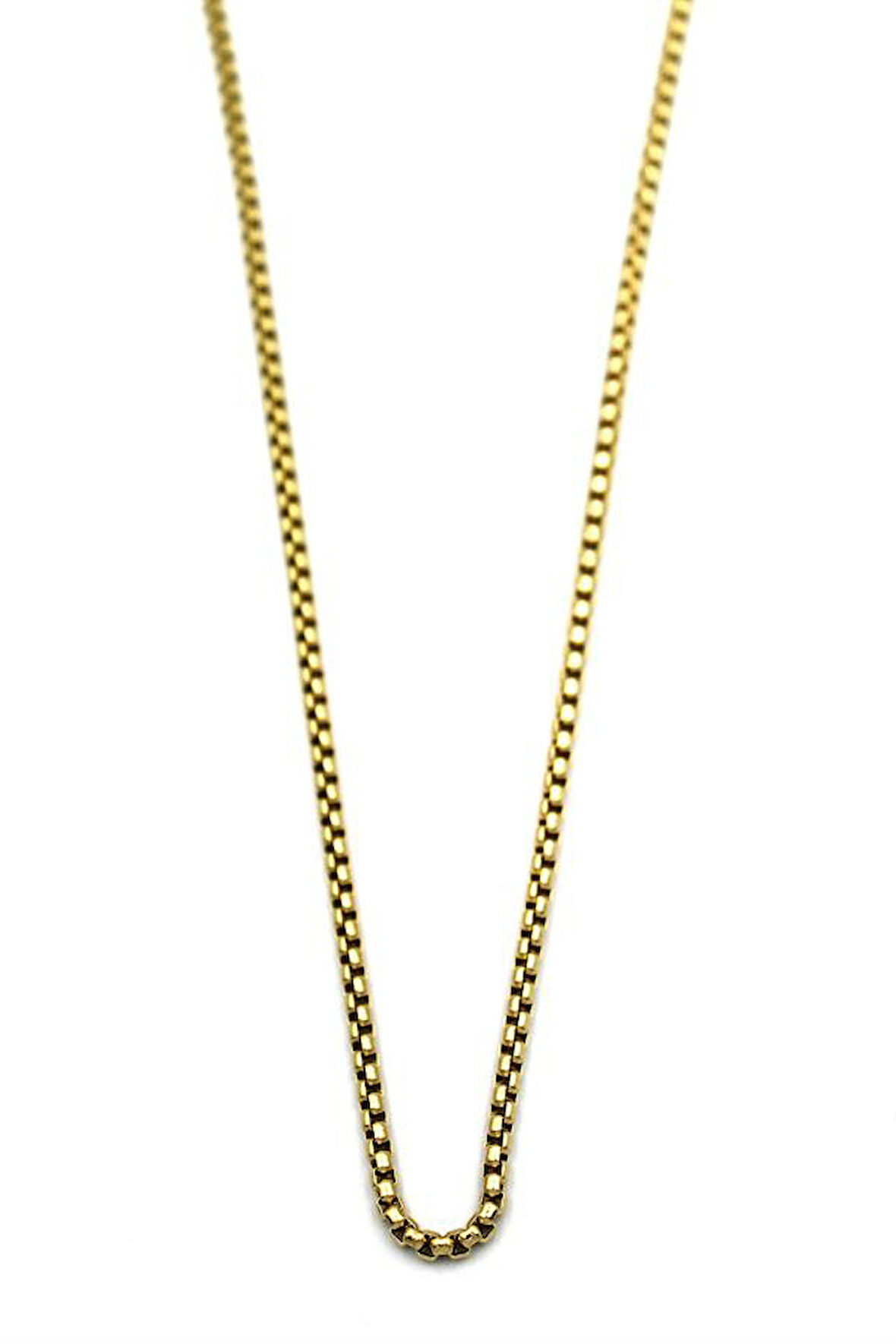 Yılan Zincir Kolye - 45 cm - Altın
