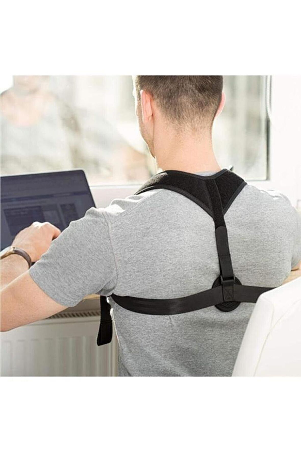 Dik Duruş Korsesi Kadın Erkek Sporcu Dik Durma Bel Sırt Omuz Kelebek Korse