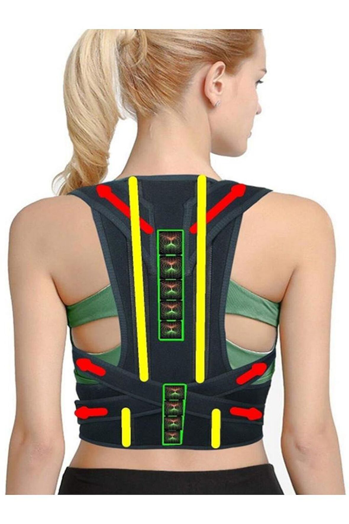 Spor Bel Koruyucu Balenli Manyetik Korse Dik Duruş Korsesi Medikal Korse