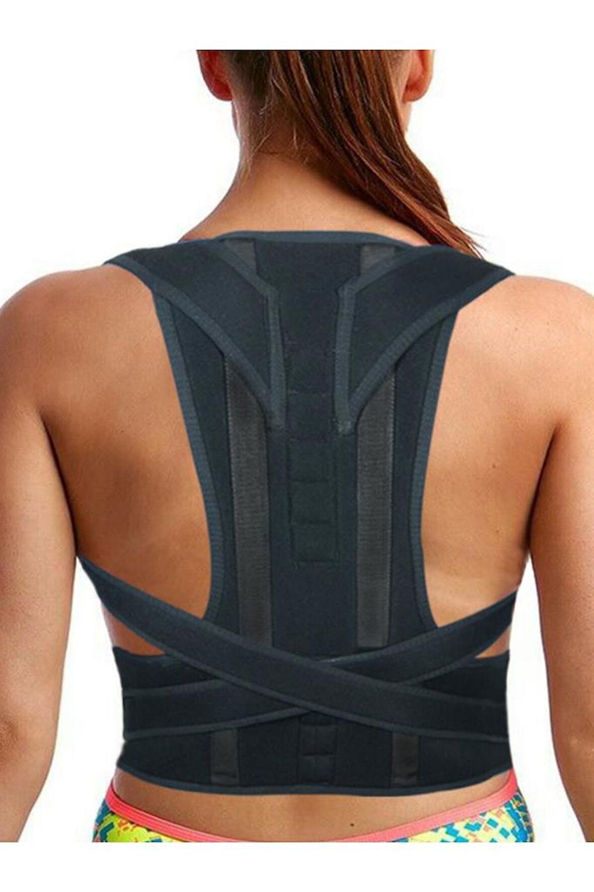 Ortopedik Dik Duruş Korsesi Kamburluk Önleyici Unisex Balenli Manyetik Korse