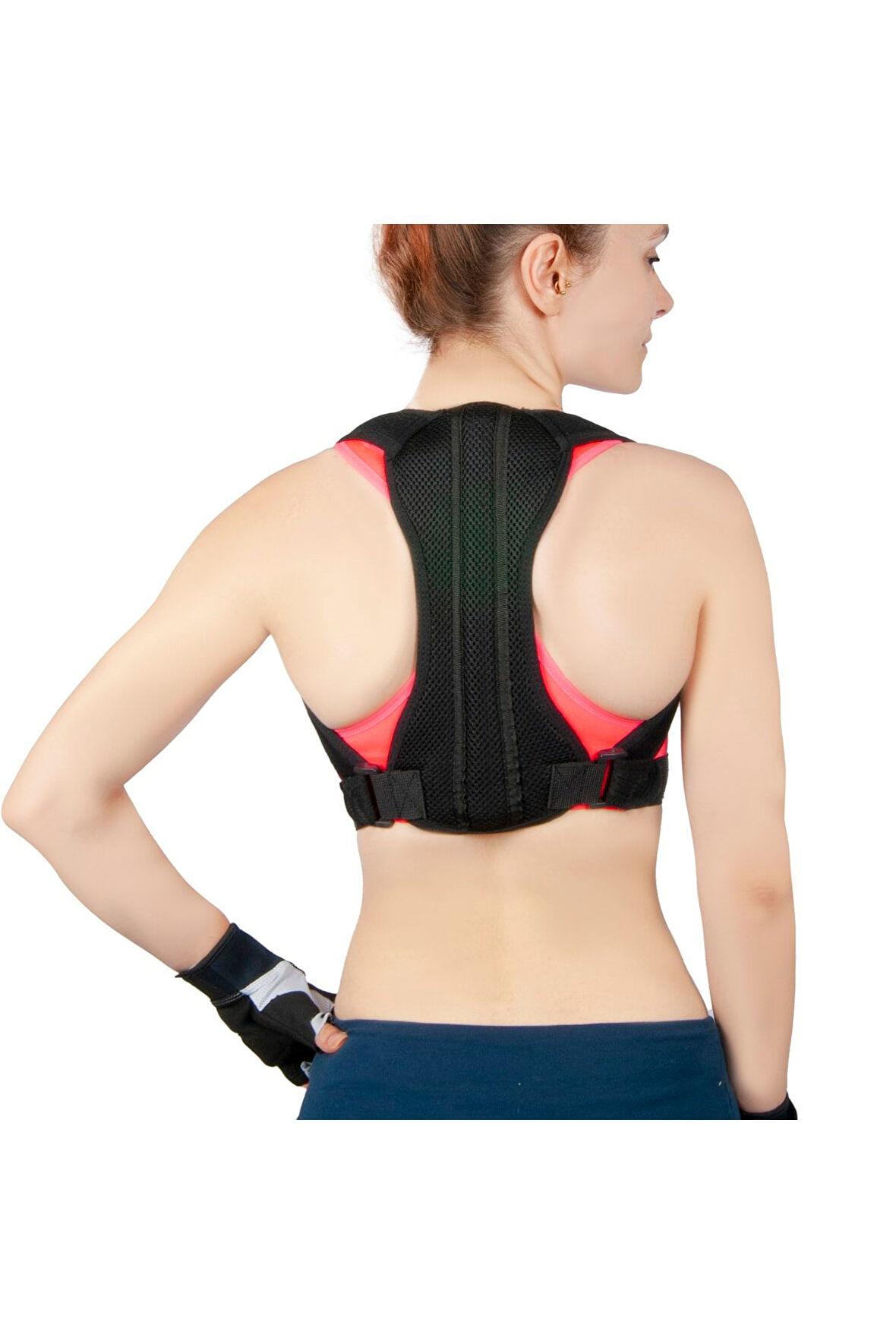 Dik Durmak Için Ortopedik Balenli Kamburluk Önleyici Dik Duruş Bel Sırt Omuz Korsesi
