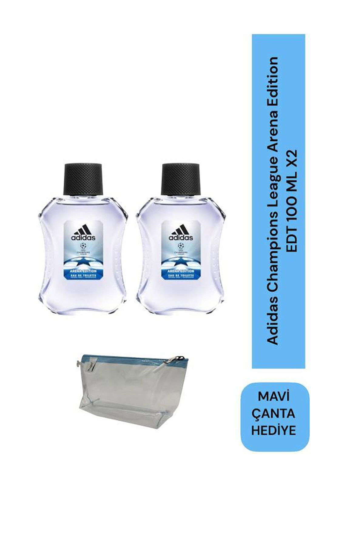 Adidas Champions League Arena Edition EDT 100 ml Erkek Parfüm Seti