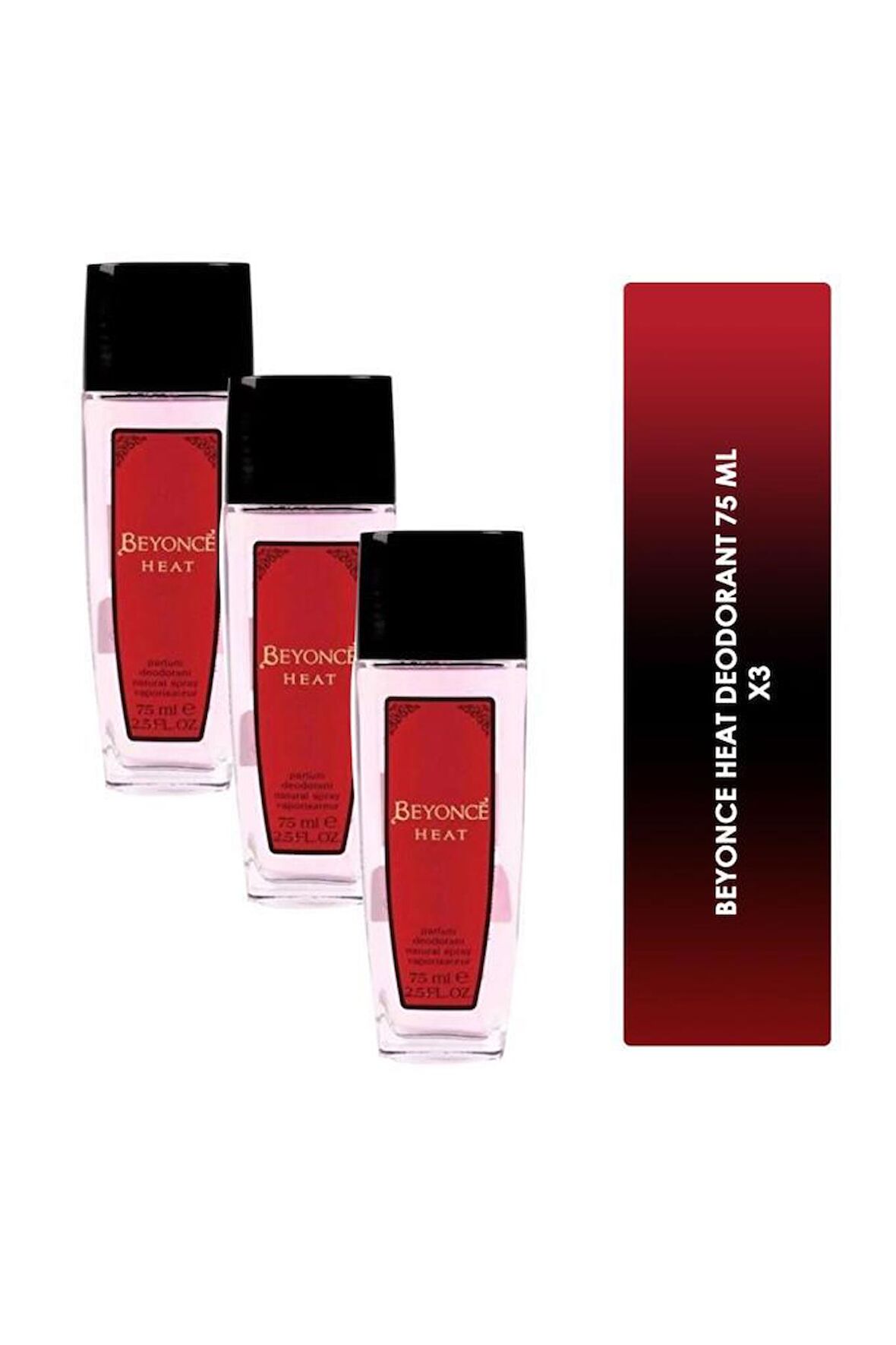 Beyonce Heat Deodorant 75 ml X3