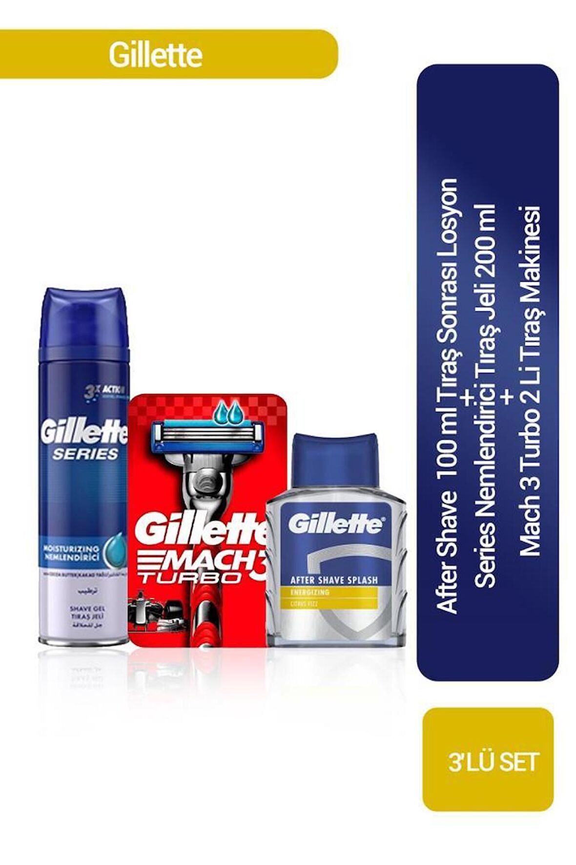 Gillette Series 3'lü Sakal Bakım Seti 