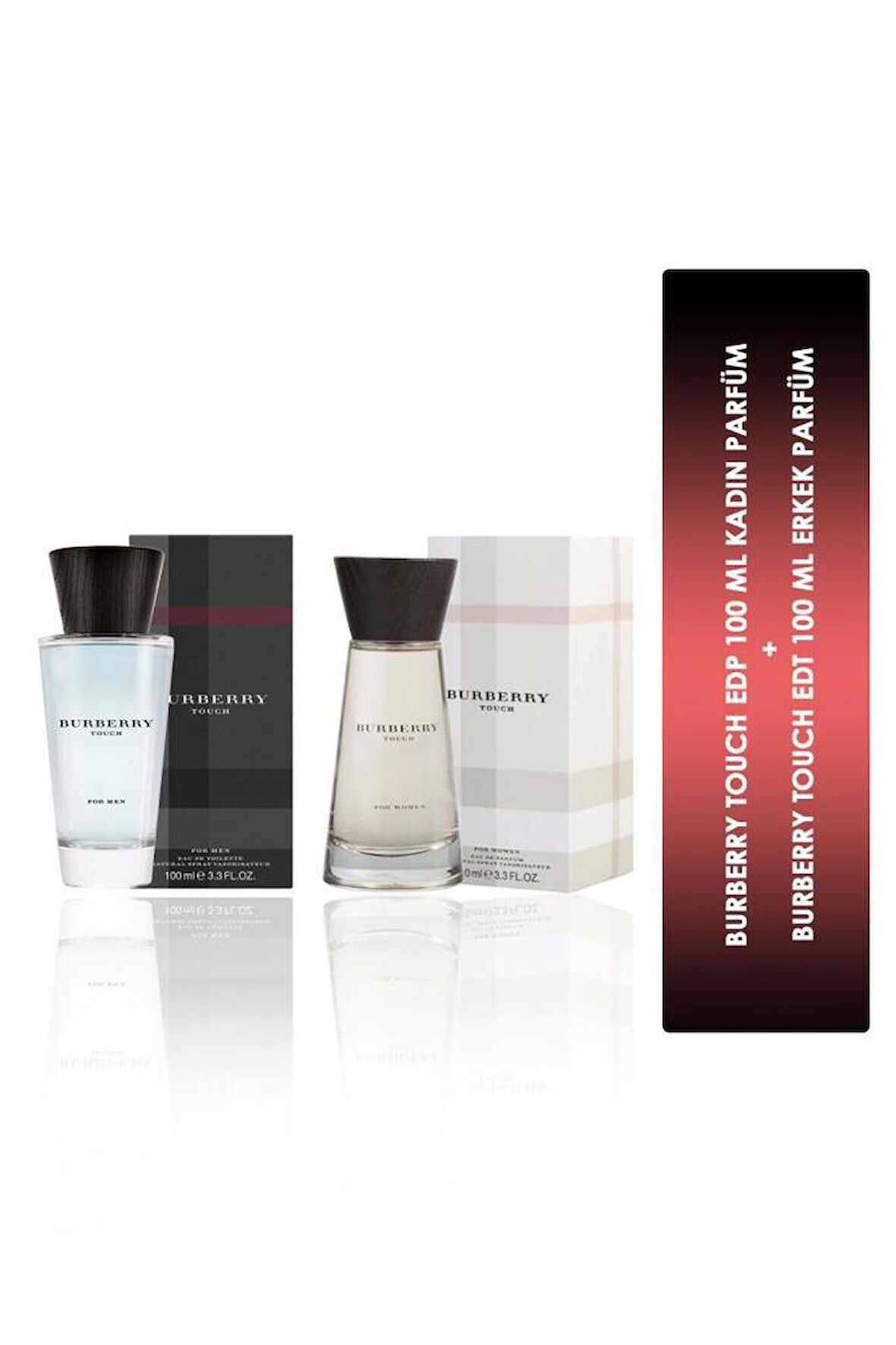 Burberry Touch EDT 100 ml Erkek Parfüm + Burberry Touch EDP 100 ml Kadın Parfüm