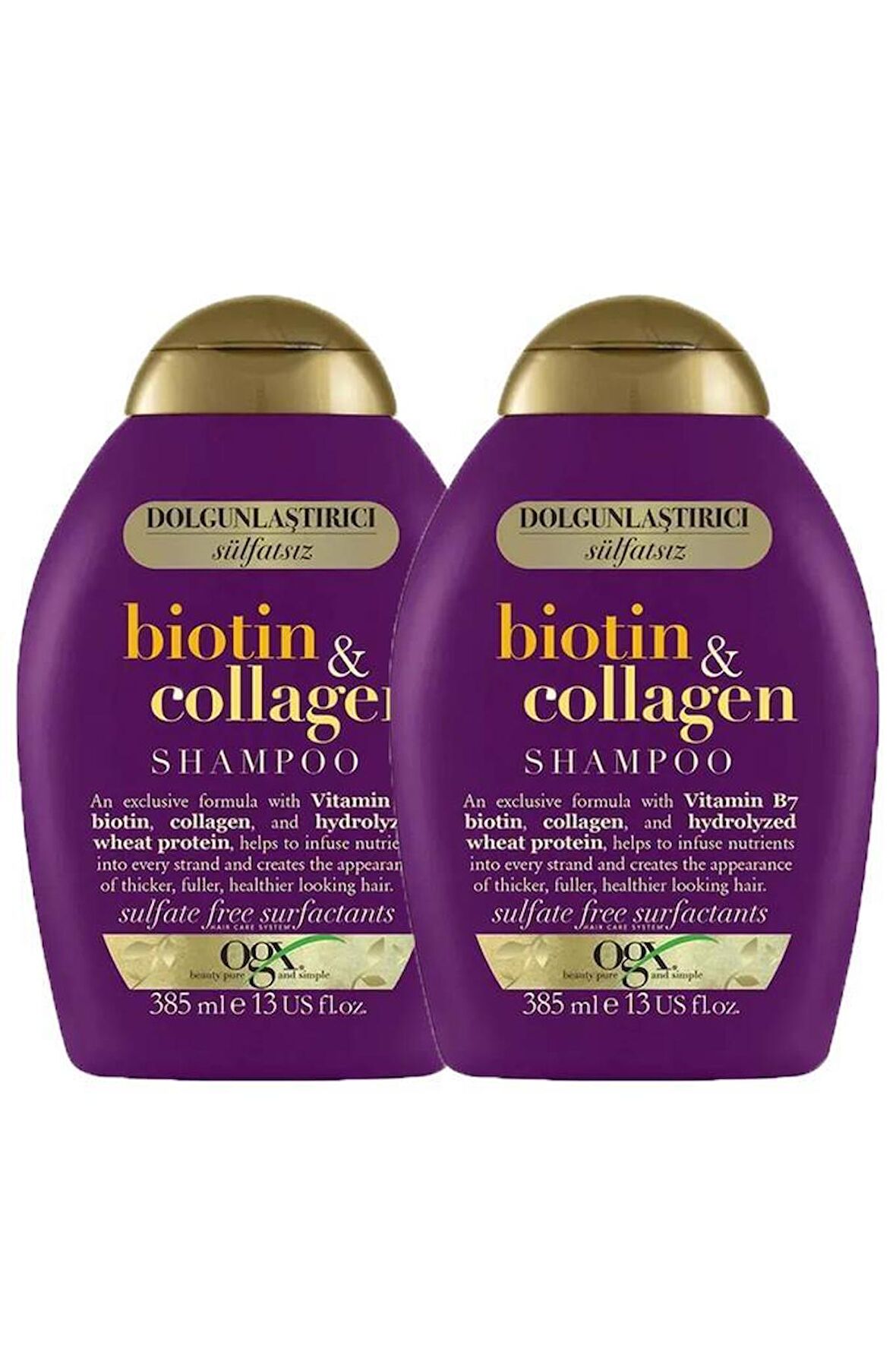 Organix Biotin & Collagen Şampuan 385 ml x2 Adet