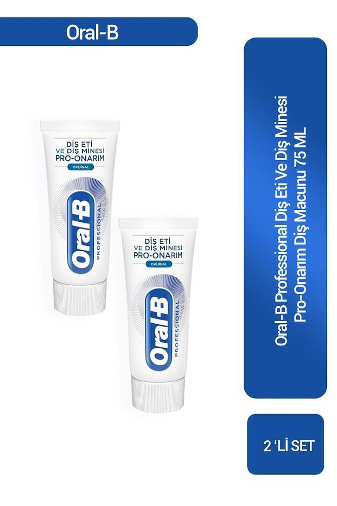 Oral-B Professional Pro-Onarım Diş Macunu 75 ml x2