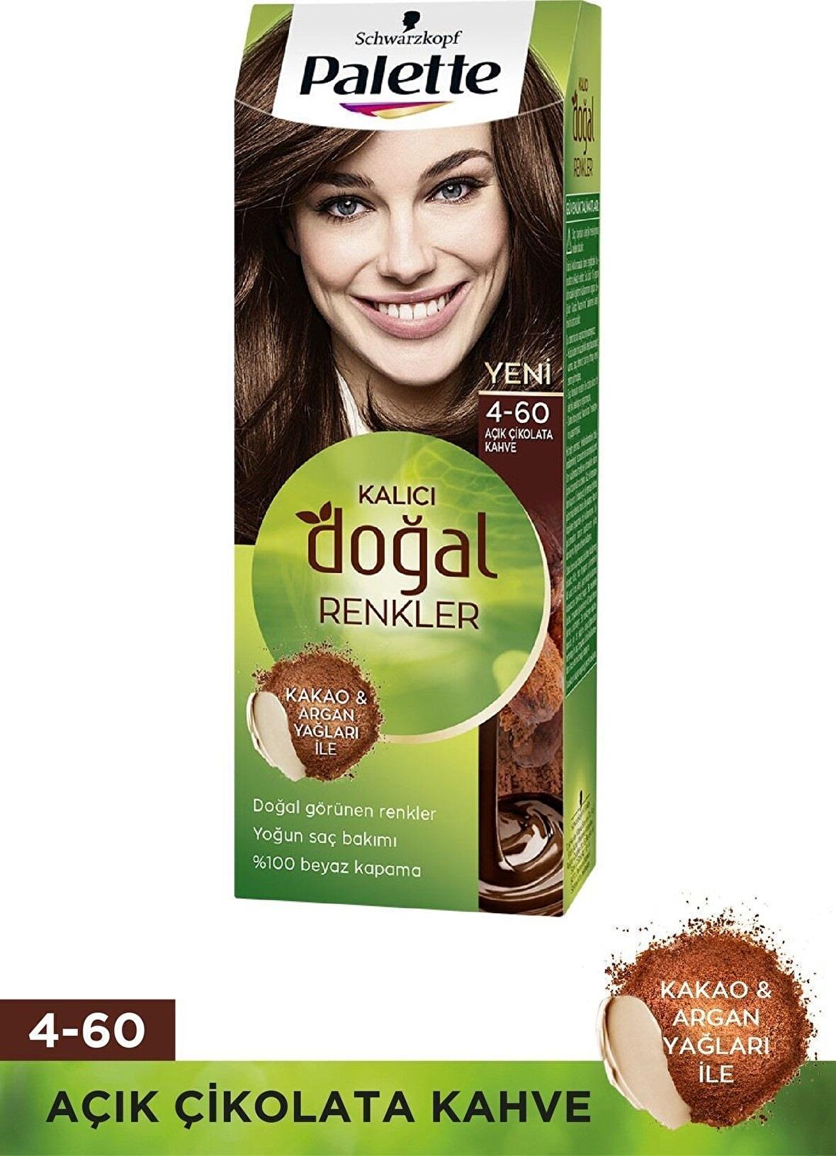 Palette Kalıcı Doğal Renkler 4-60 Altın Kahve