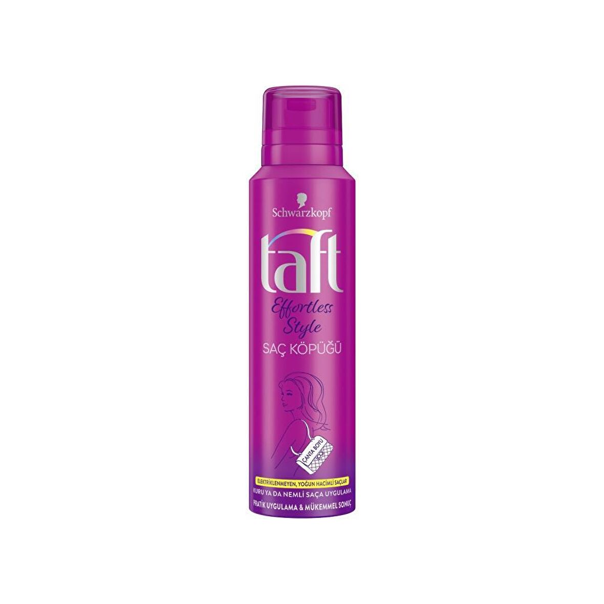 TAFT SAÇ KÖPÜĞÜ EFFORTLESS STYLE 150 ML