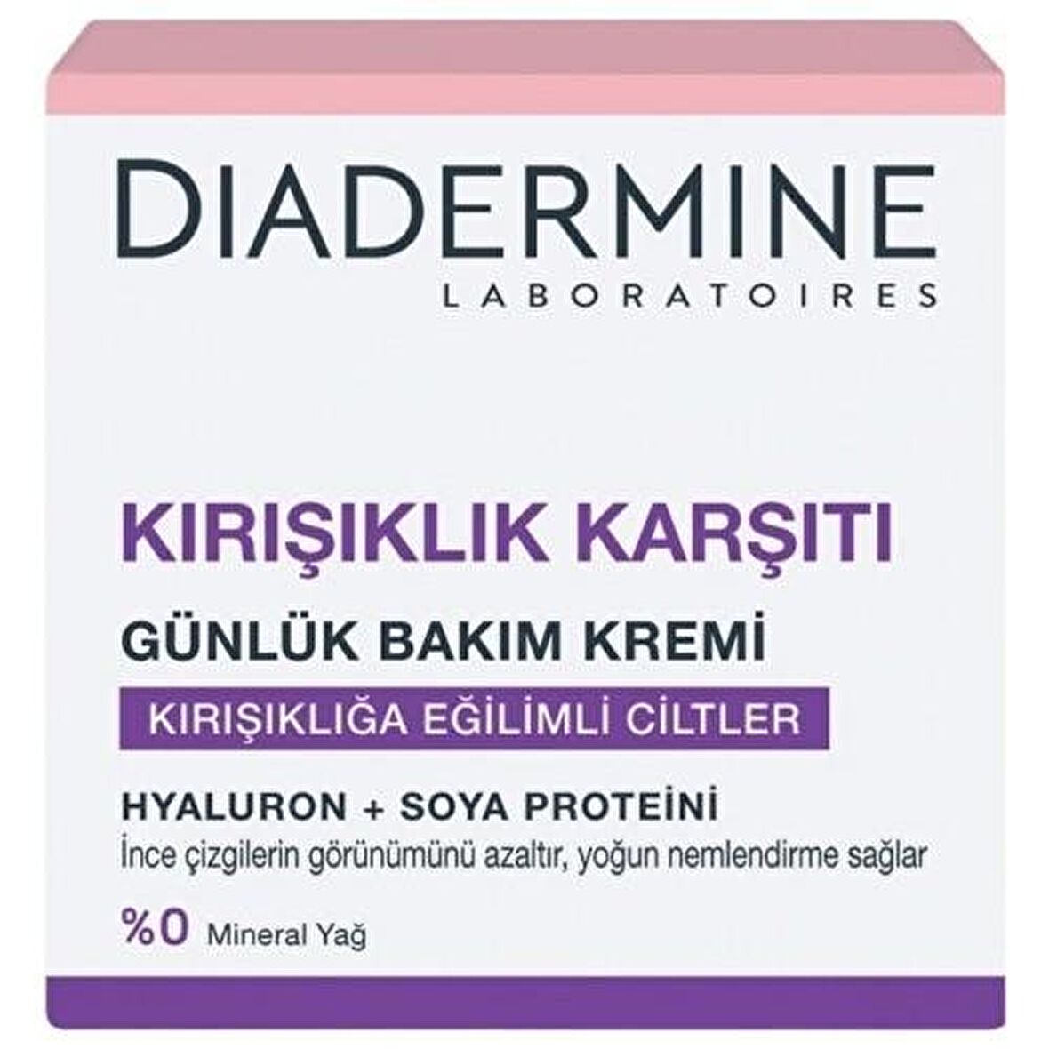 DIADERMINE Kırışıklık Karşıtı Günlük Bakım Kremi  50 Ml. (Kırışıklığa Eğimli Ciltler Hyaluran Soya Proteini)