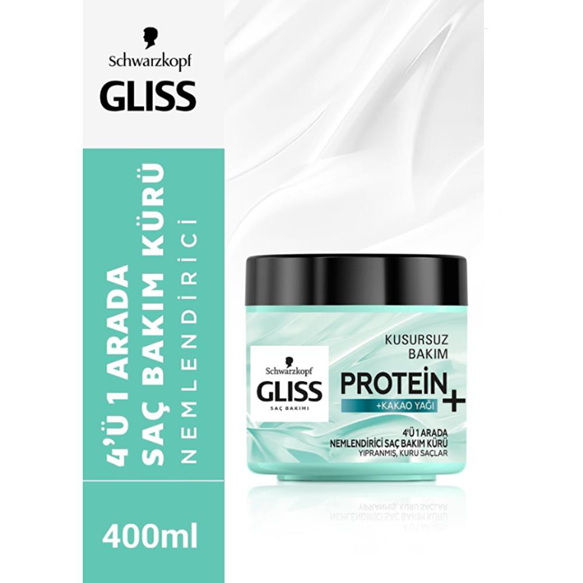 Glıss 4'ü 1 Arada Nemlendirici Saç Bakım Kürü 400 Ml