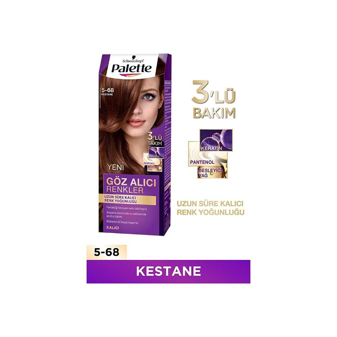 Palette Göz Alıcı Renkler 5-68 Kestane