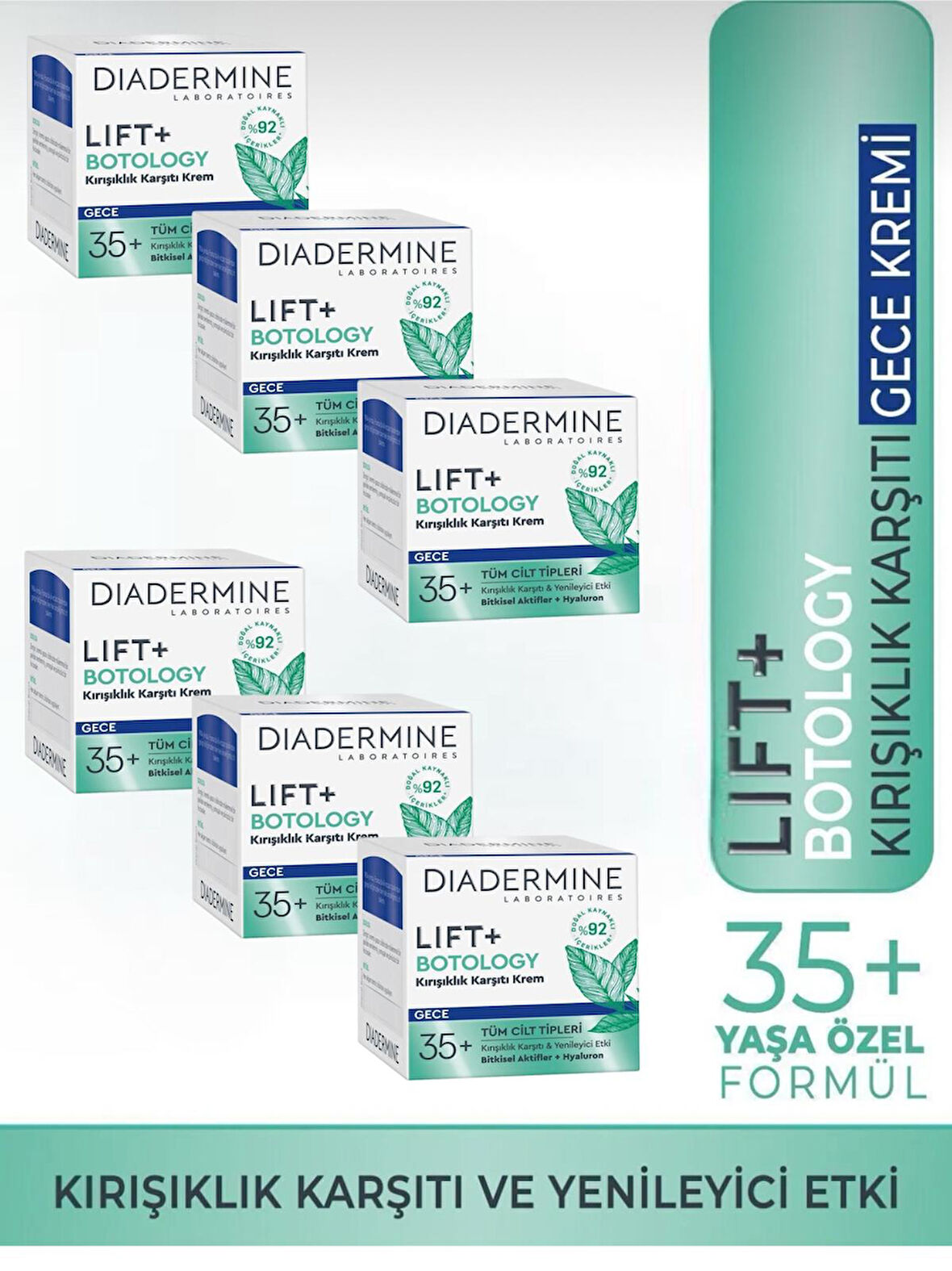  Lift+Botology Kırışıklık Karşıtı Gece Kremi 50 ml X 6 Adet