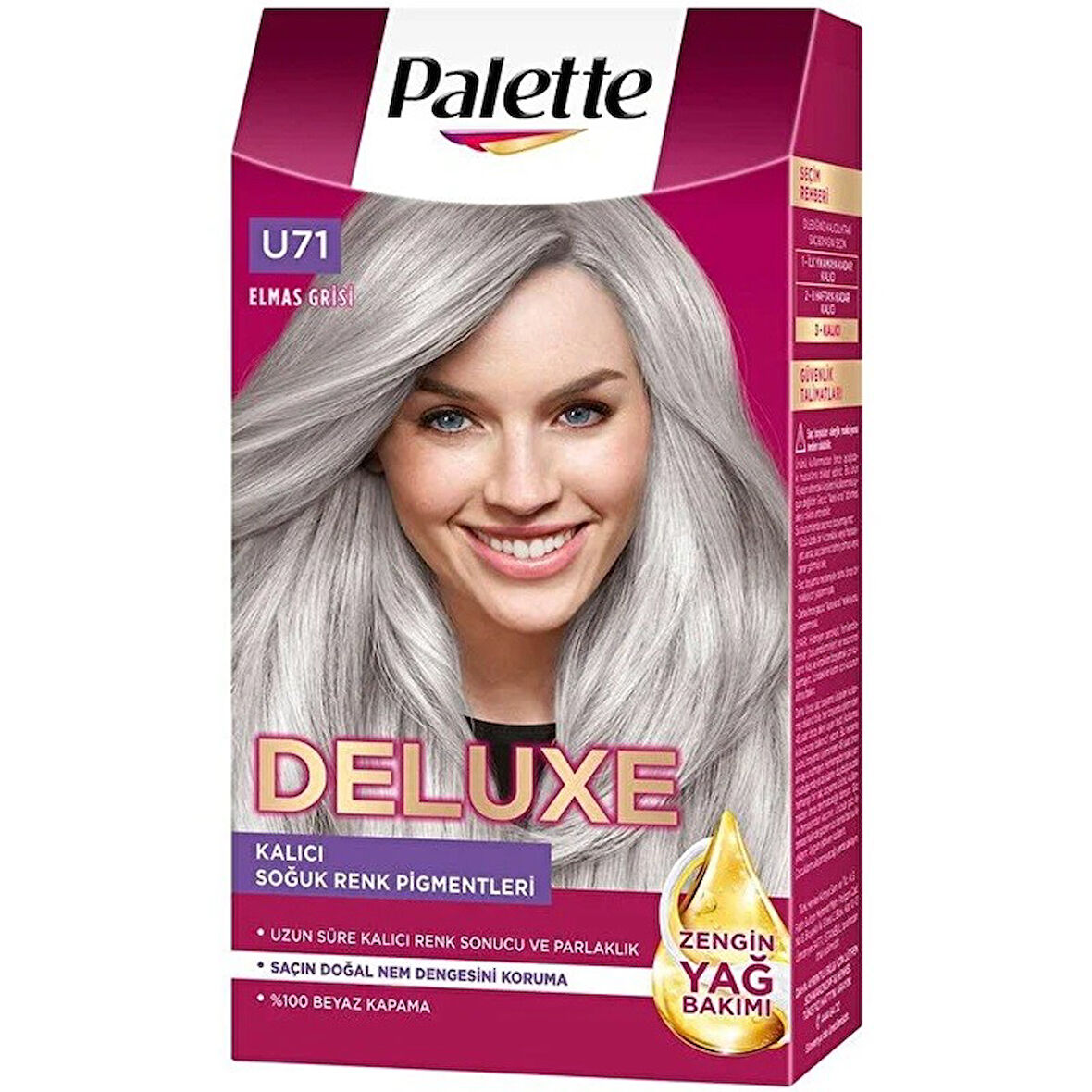 Palette Deluxe Saç Boyası U71 Elmas Grisi