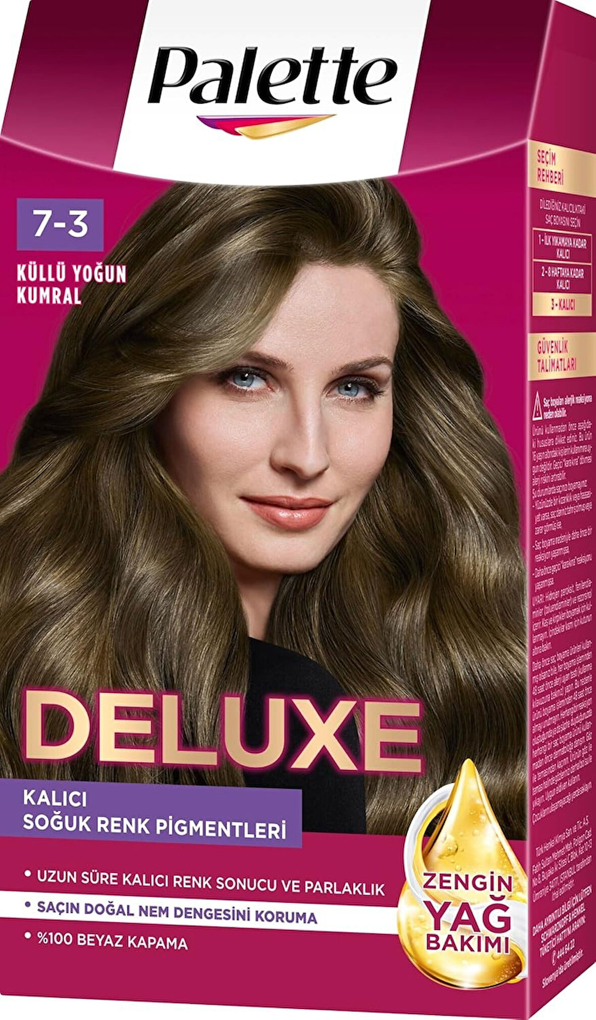 Palette Deluxe Saç Boyası 7-3 Küllü Yoğun Kumral