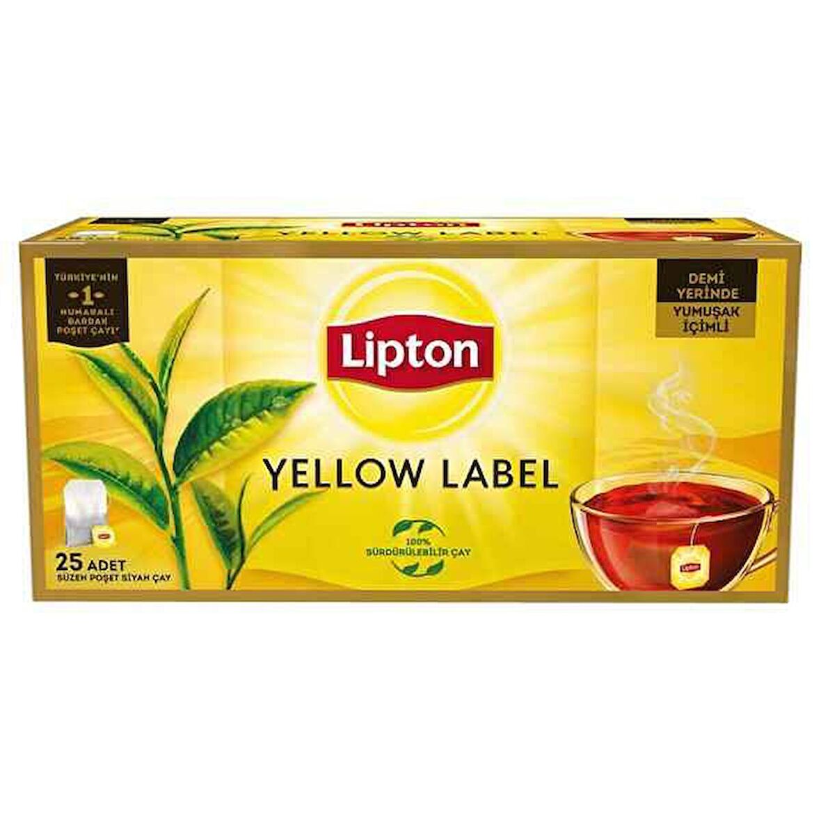 FinDit Lipton Yellow Label Bardak Çay 25 Li  x  12  Adet