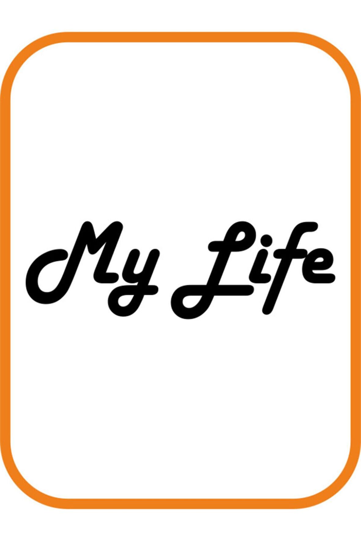 '' My Life - Benim Hayatım '' Oto Sticker Motor Sticker 20x7 Siyah