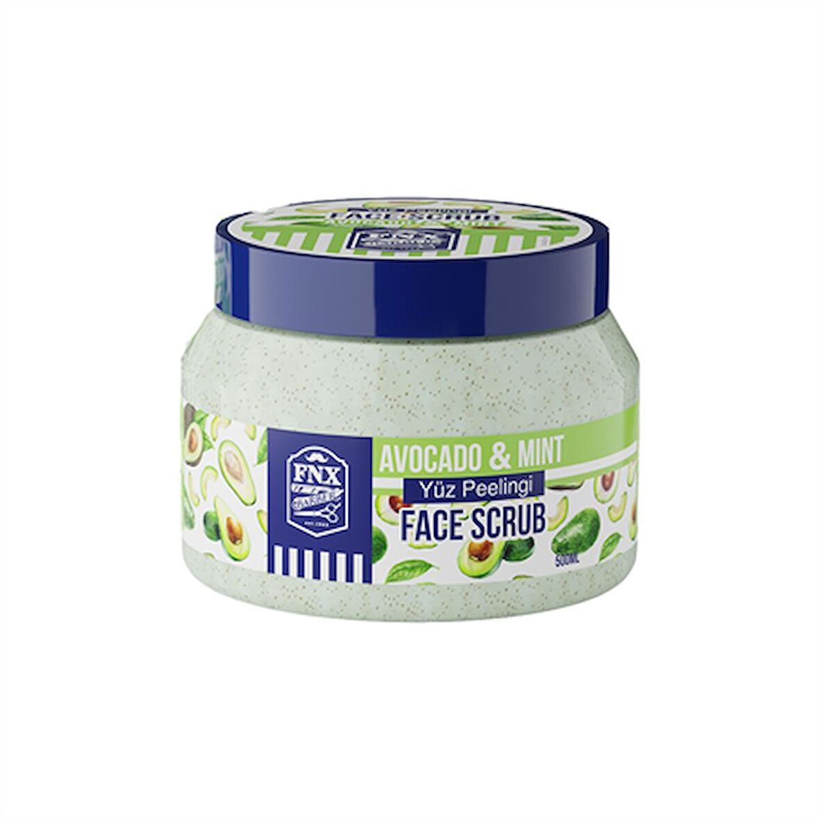 Fnx Barber Face Scrub Peeling Avakado Menthol 500 ML